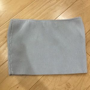 Aritzia sculpt tube top baby blue XS